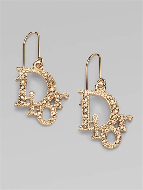 dior gold earrings|dior earrings outlet.